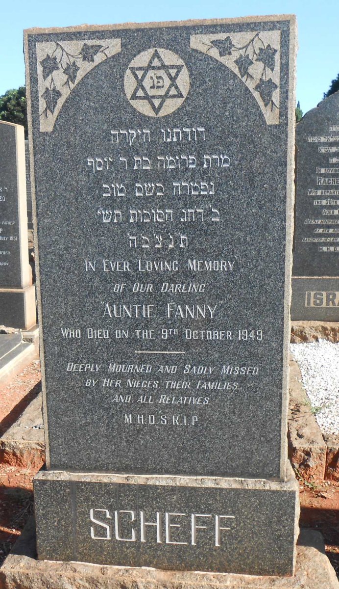 SCHEFF Fanny -1949