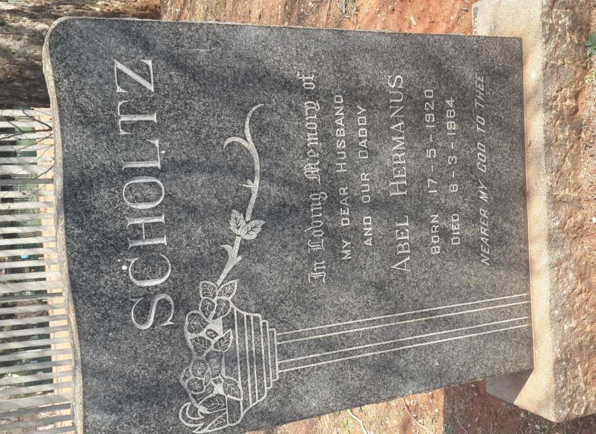 SCHOLTZ Abel Hermanus 1920-1964