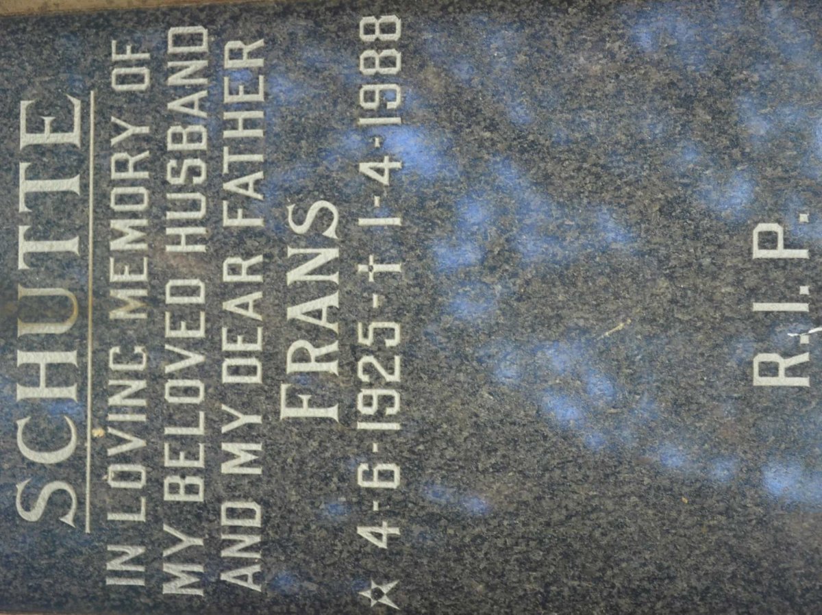 SCHUTTE Frans 1925-1988