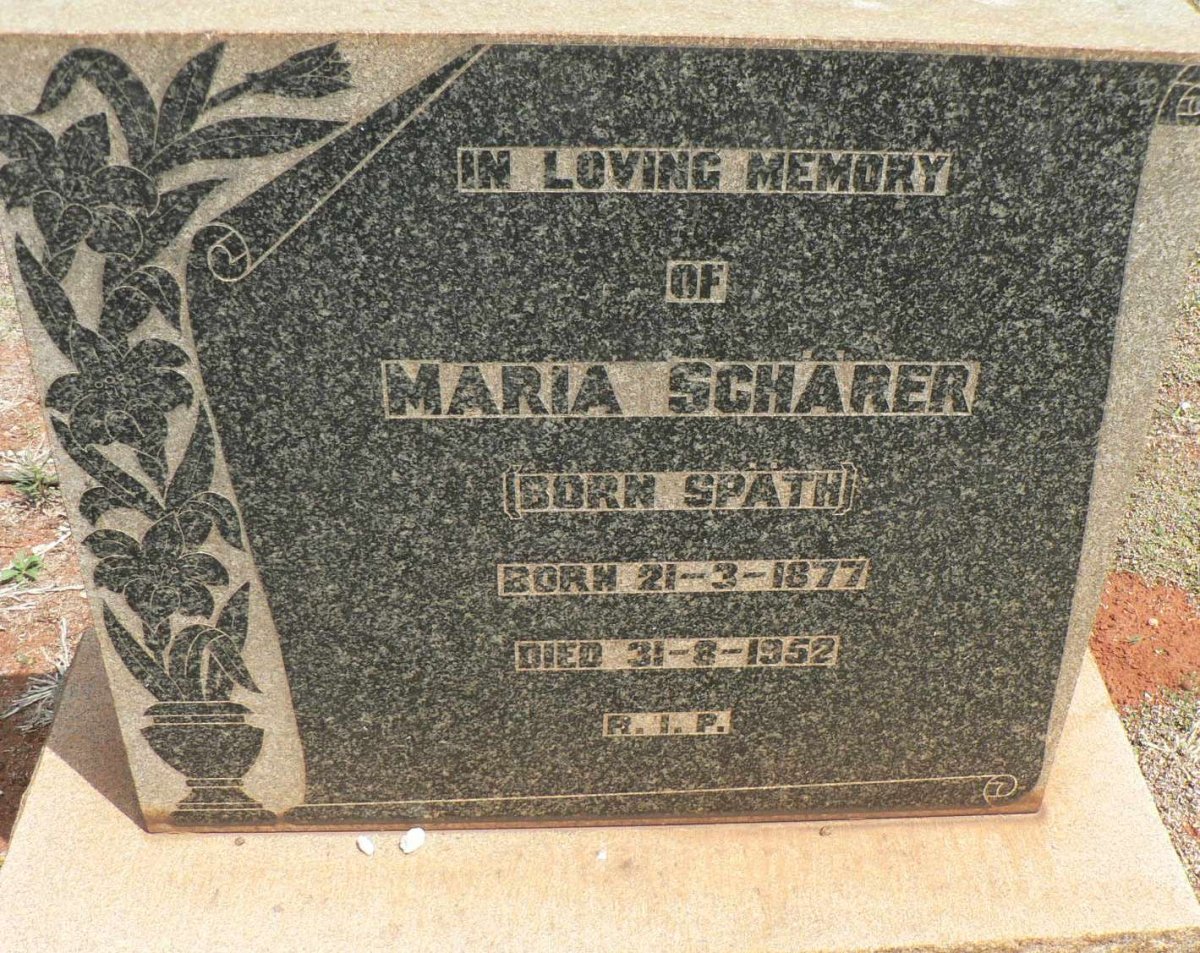 SCHARER Maria nee SPATH 1877-1952