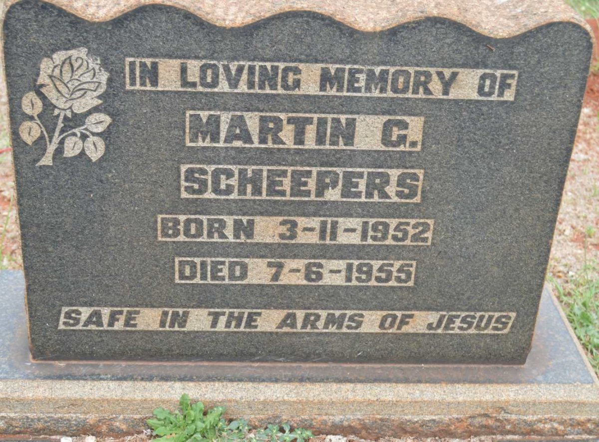 SCHEEPERS Martin G. 1952-1955