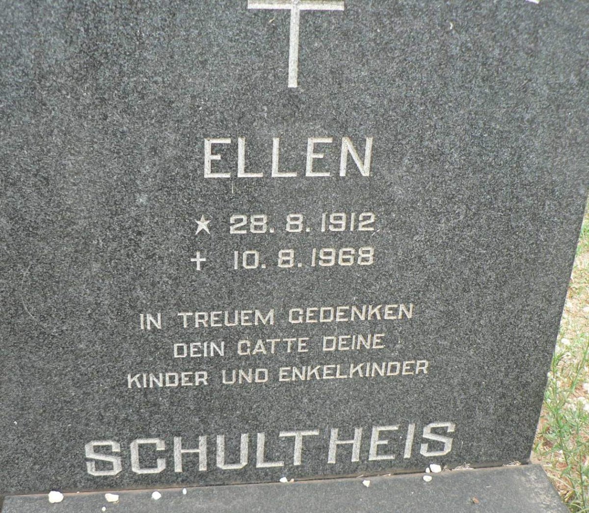 SCHULTHEIS Ellen 1912-1968