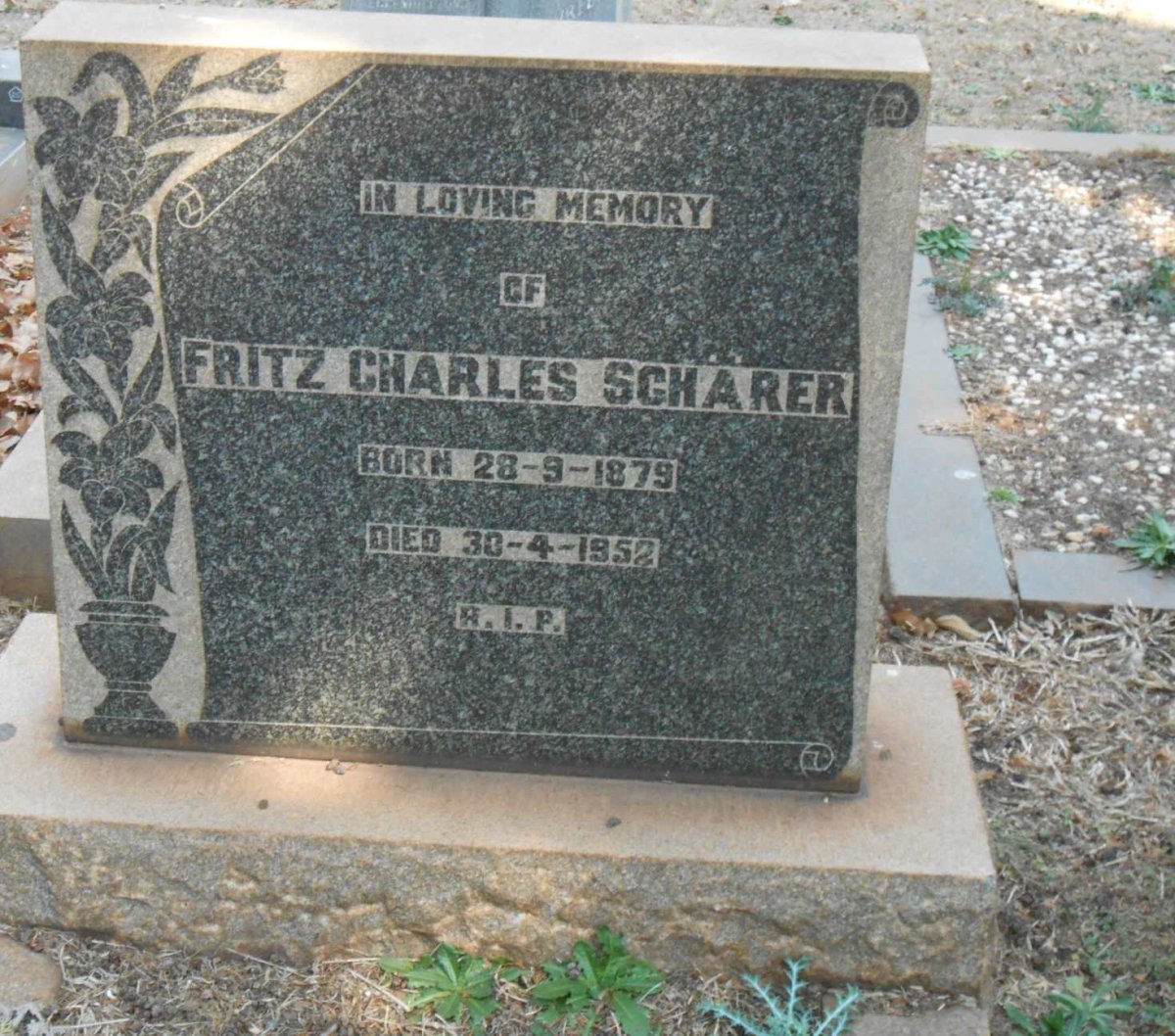 SCHÄRER Fritz Charles 1879-1952
