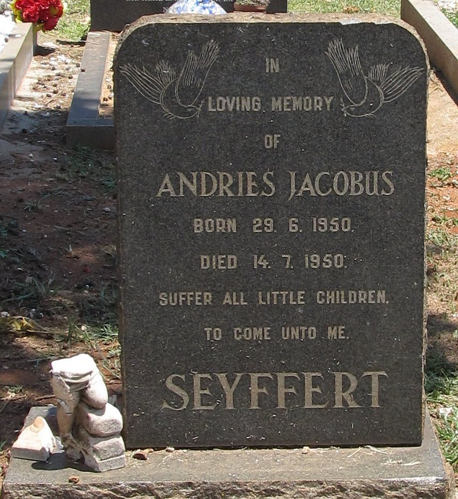 SEYFFERT Andries Jacobus 1950-1950