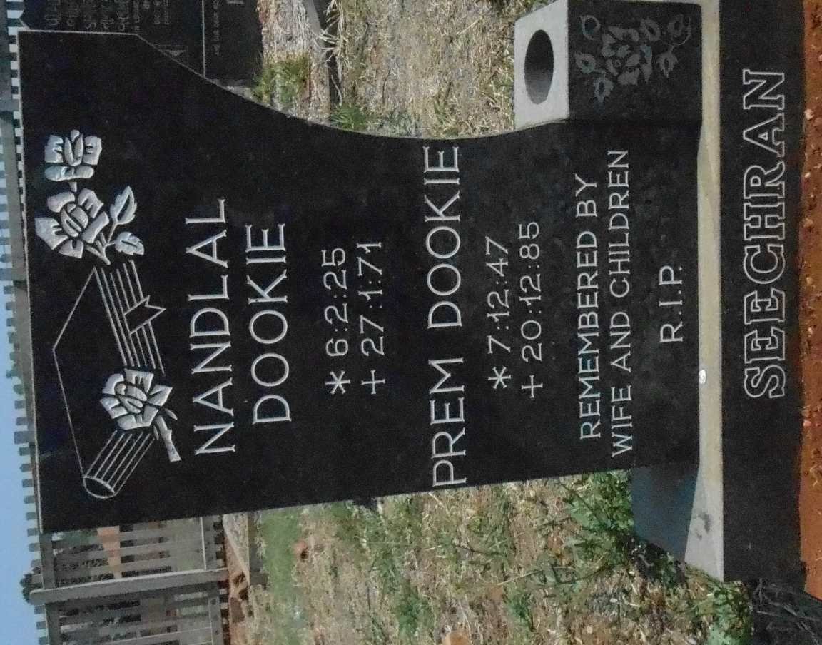 SEECHRAN Nandlal Dookie 1925-1971 :: SEECHRAN Prem Dookie 1947-1985