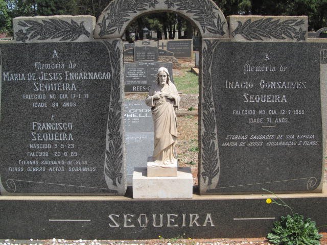 SEQUEIRA Inacio Gonsalves -1959 &amp; Maria De Jesus Engarnacao -1971 :: SEQUEIRA Francisco 1923-1989
