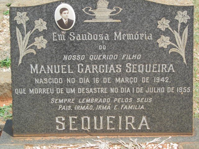 SEQUEIRA Manuel Garcias 1942-1955