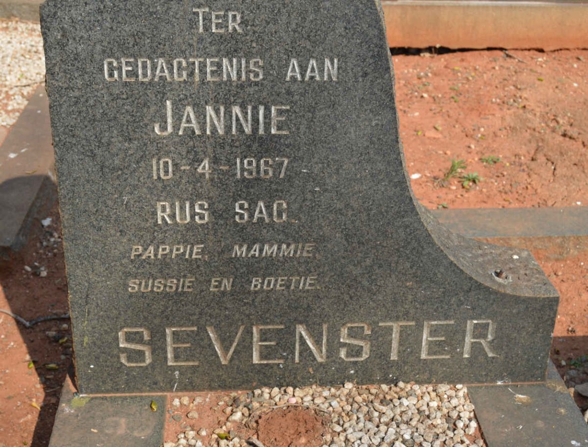 SEVENSTER Jannie -1967