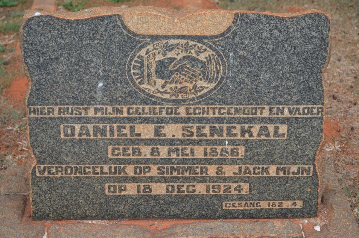 SENEKAL Daniel E. 1886-1924