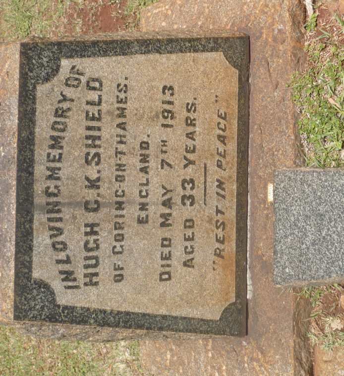 SHIELD Hugh C.K. -1913 :: ?
