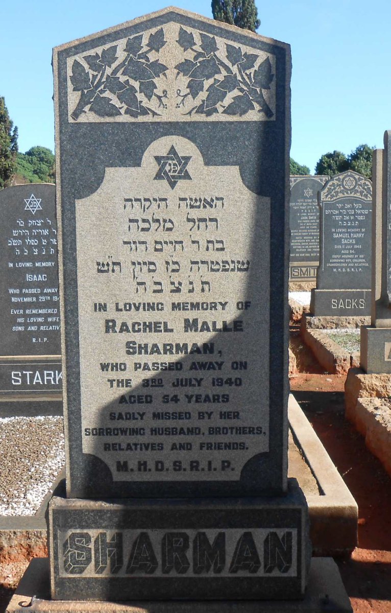 SHARMAN Rachel Malle -1940