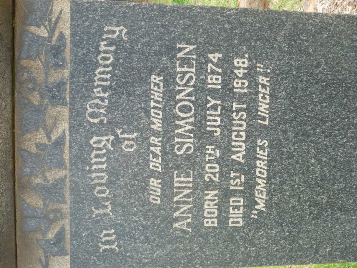 SIMONSEN Anne 1874-1948