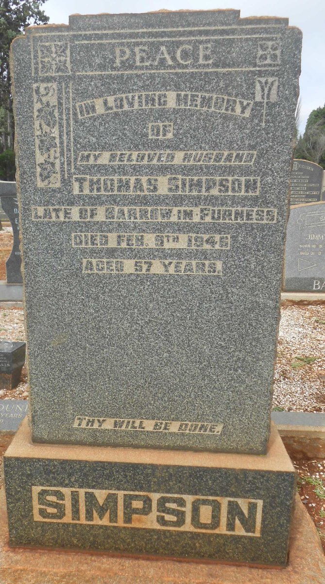 SIMPSON Thomas -1946