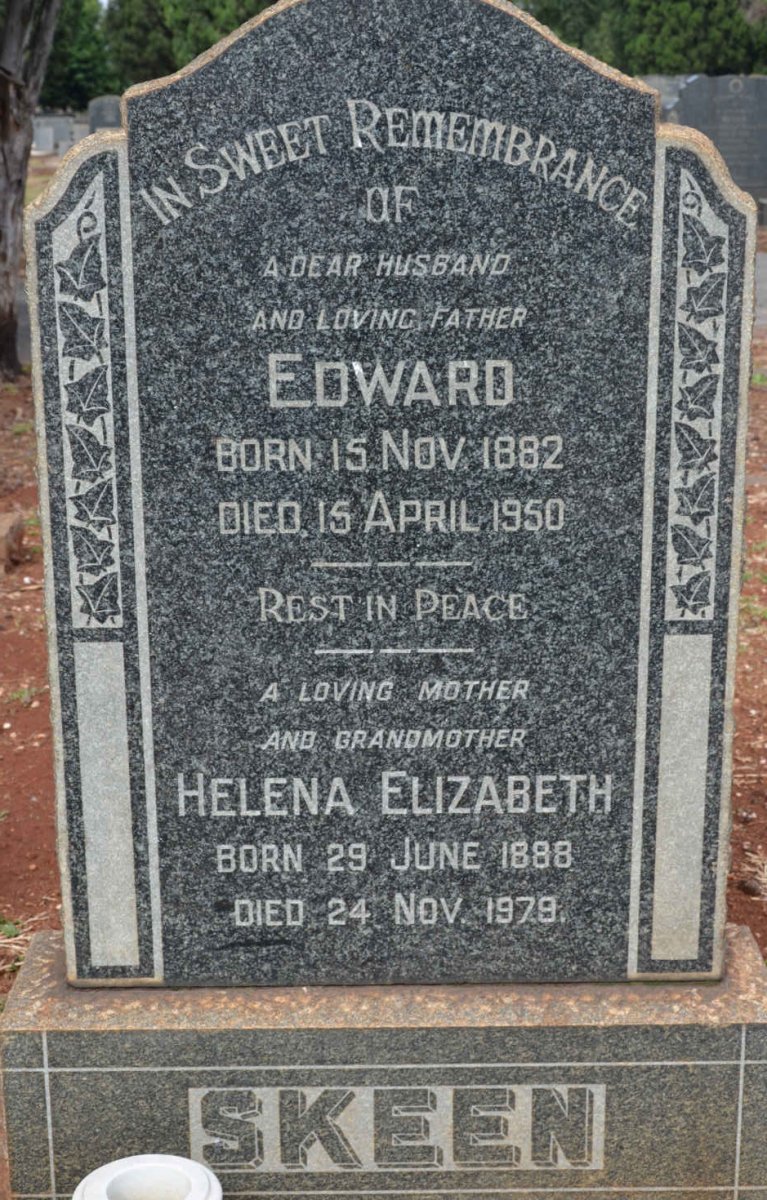 SKEEN Edward 1882-1950 &amp; Helena Elizabeth 1888-1979