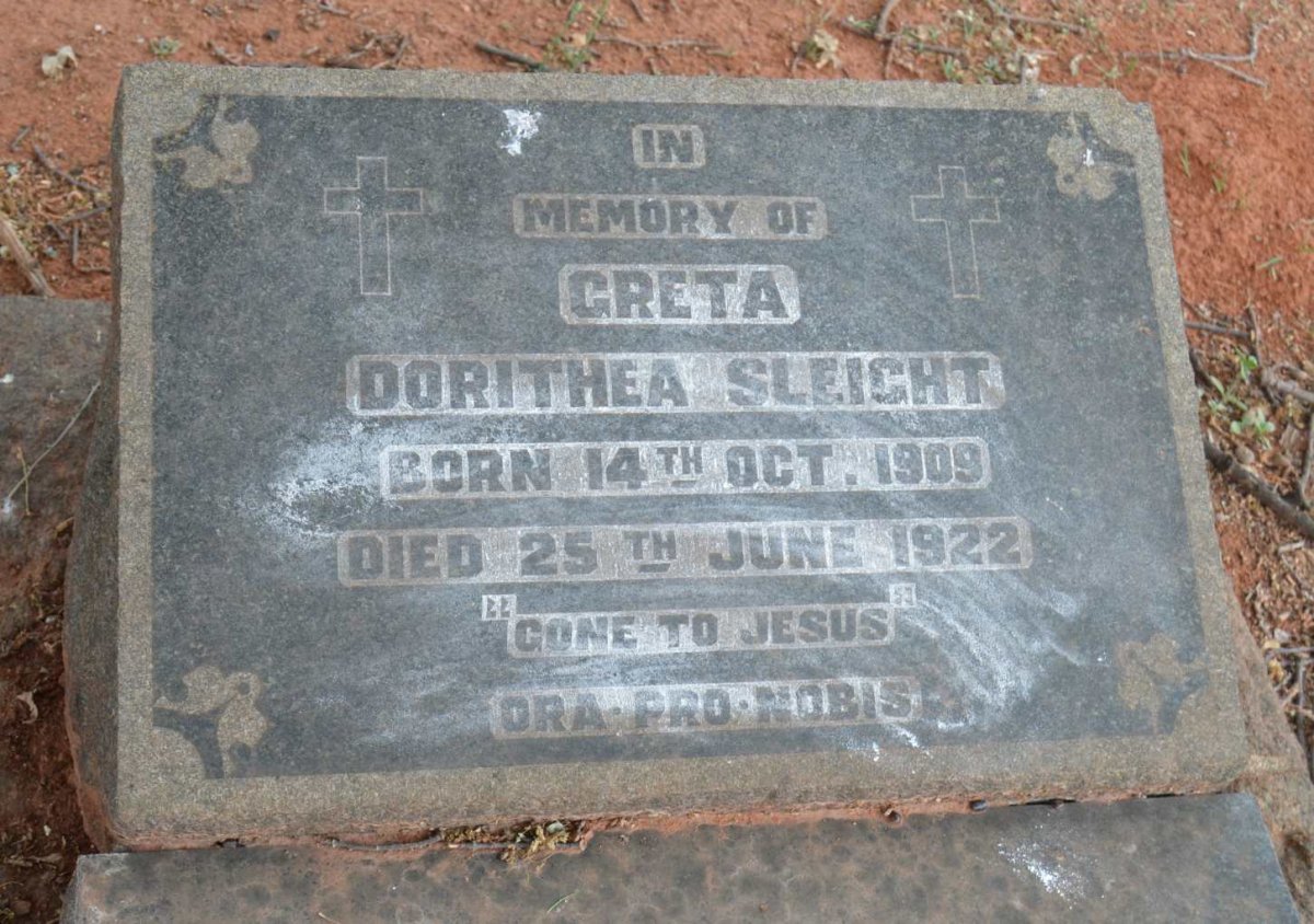 SLEIGHT Greta Dorithea 1909-1922