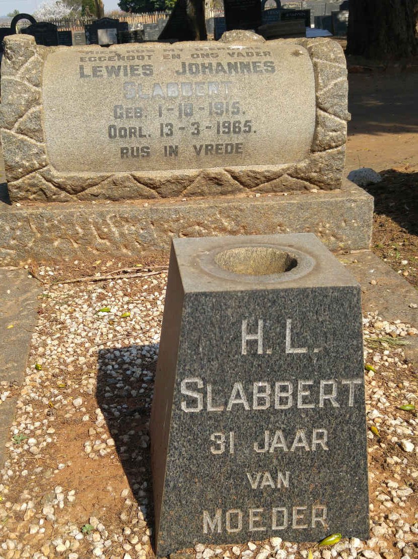 SLABBERT Lewies Johannes 1915-1965 :: SLABBERT H.L.
