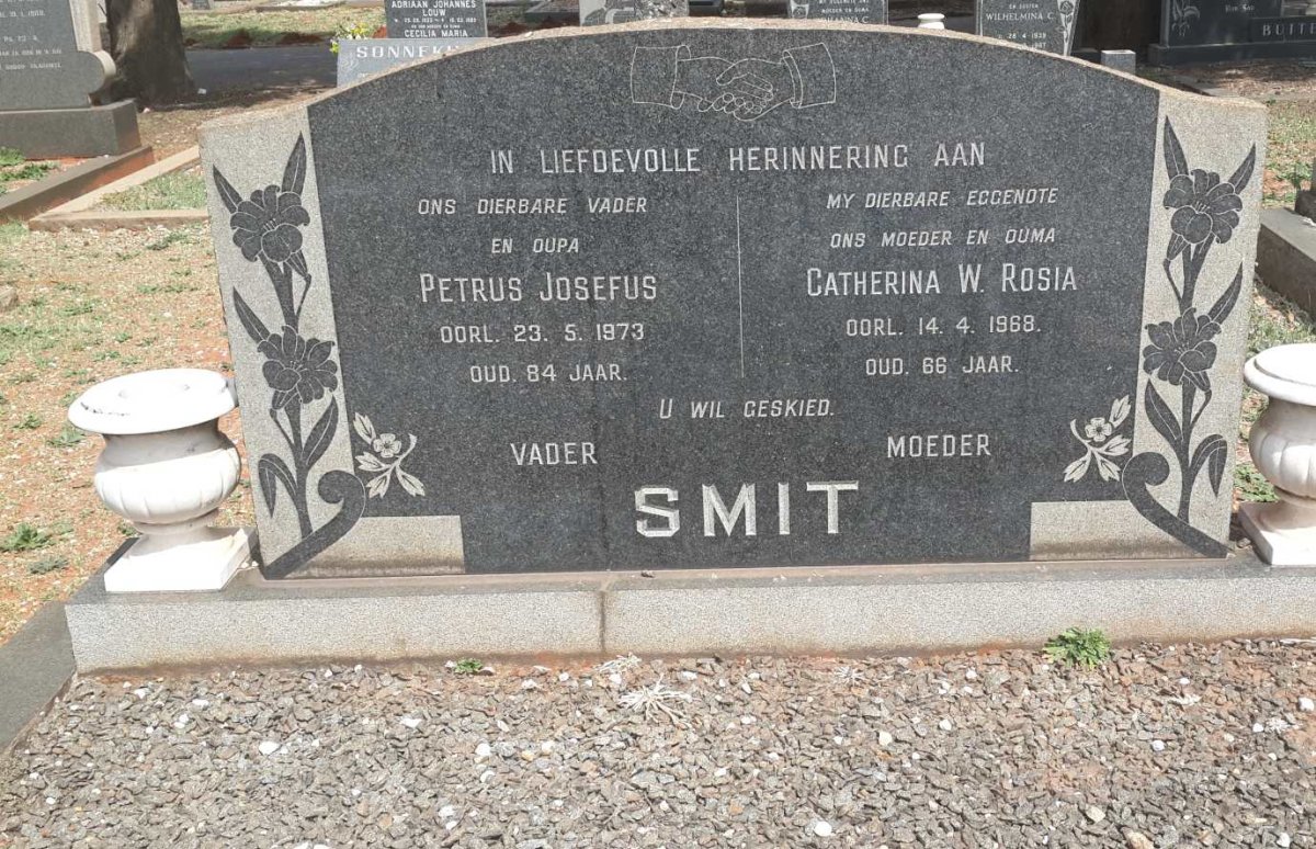 SMIT Petrus Josefus -1973 &amp; Catherina W. Rosia -1968