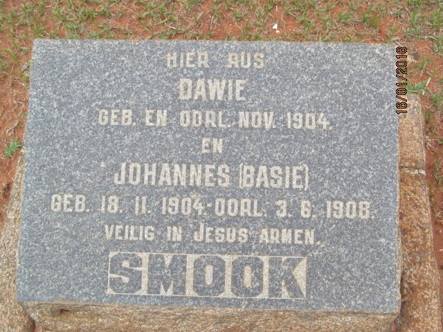 SMOOK Dawie 1904-1904 :: Johannes SMOOK 1904-1908