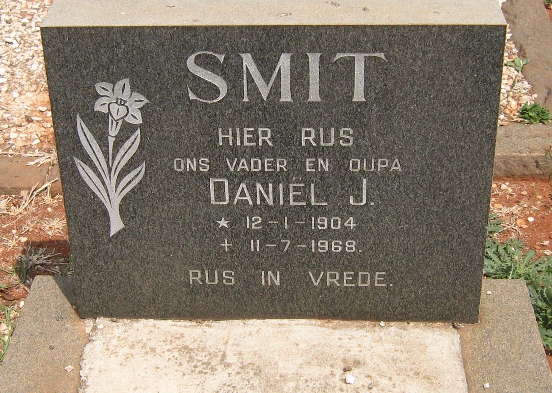 SMIT Daniël J. 1904-1968