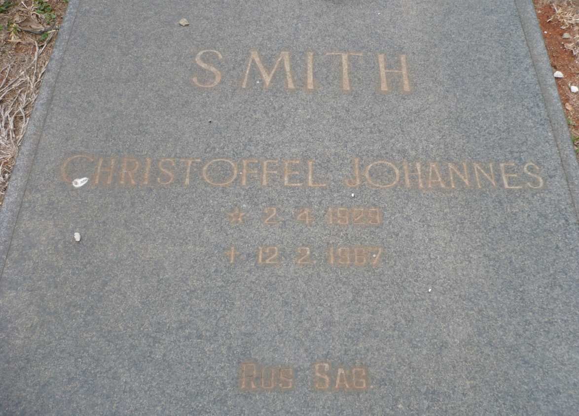 SMITH Christoffel Johannes 1929-1967