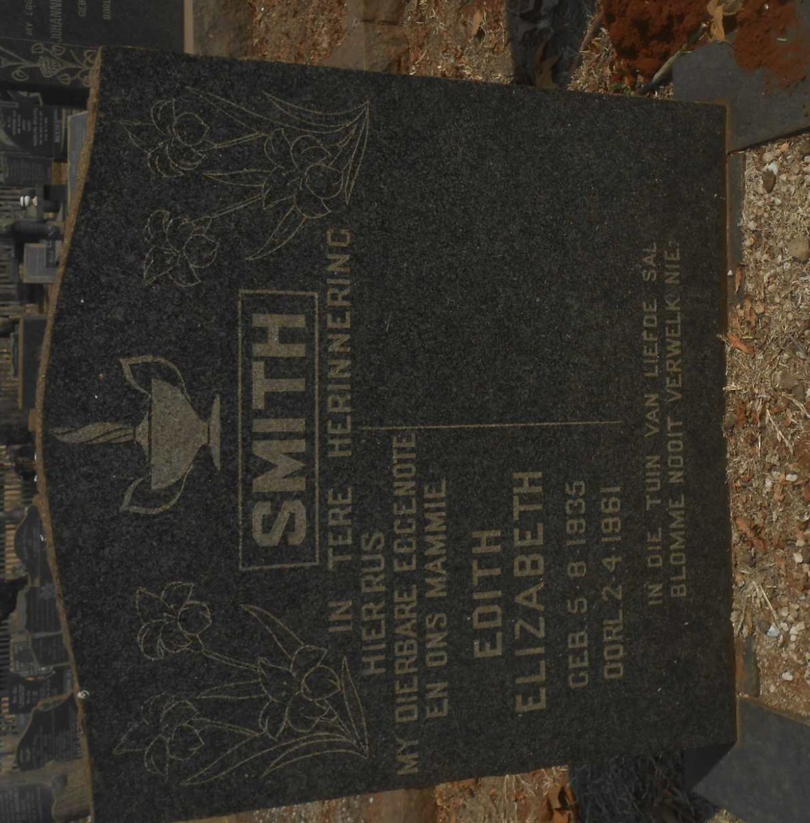 SMITH Edith Elizabeth 1935-1961