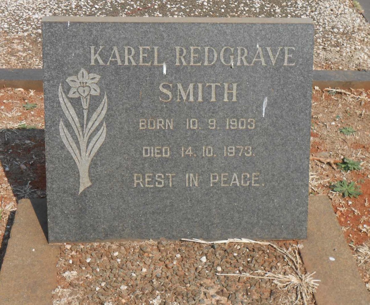 SMITH Karel Redgrave 1903-1973