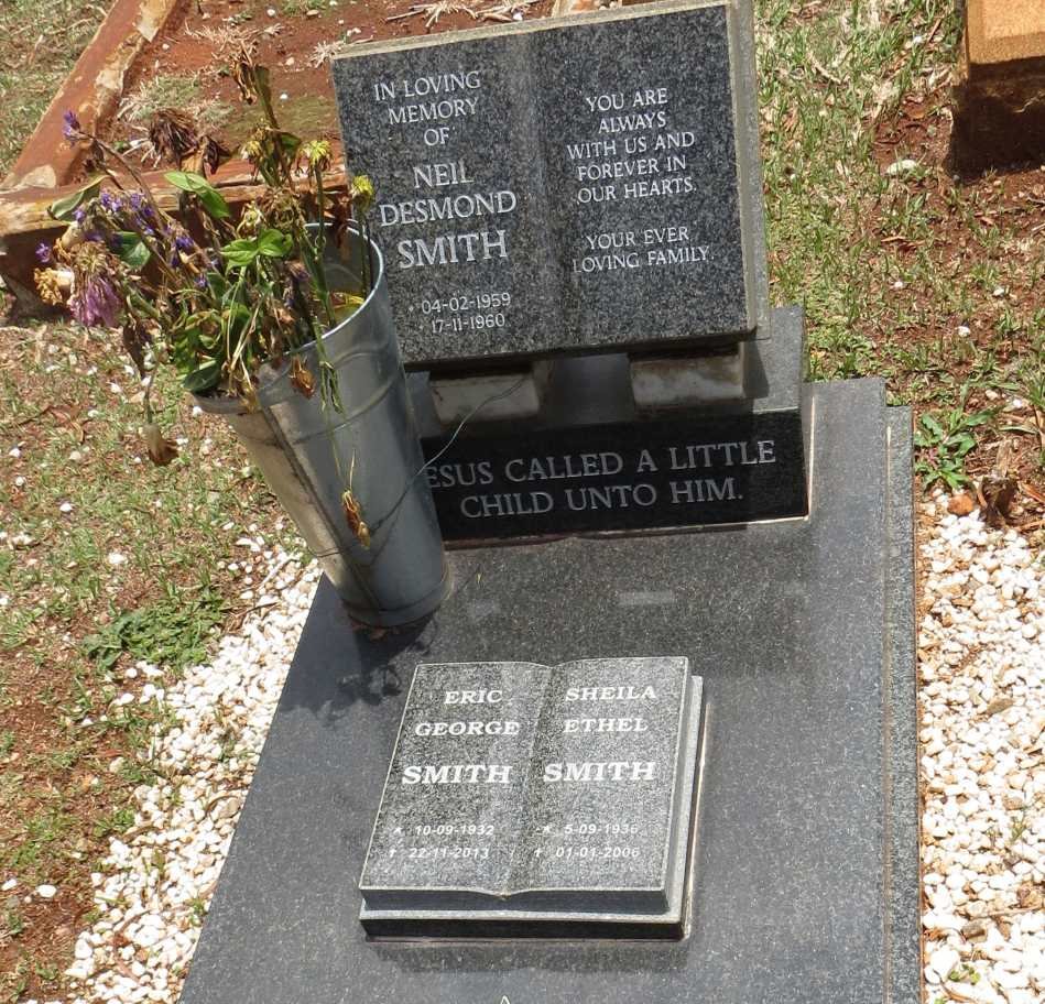 SMITH Eric George 1932-2013 &amp; Sheila Ethel 1936-2006 :: SMITH Neil Desmond 1959-1960