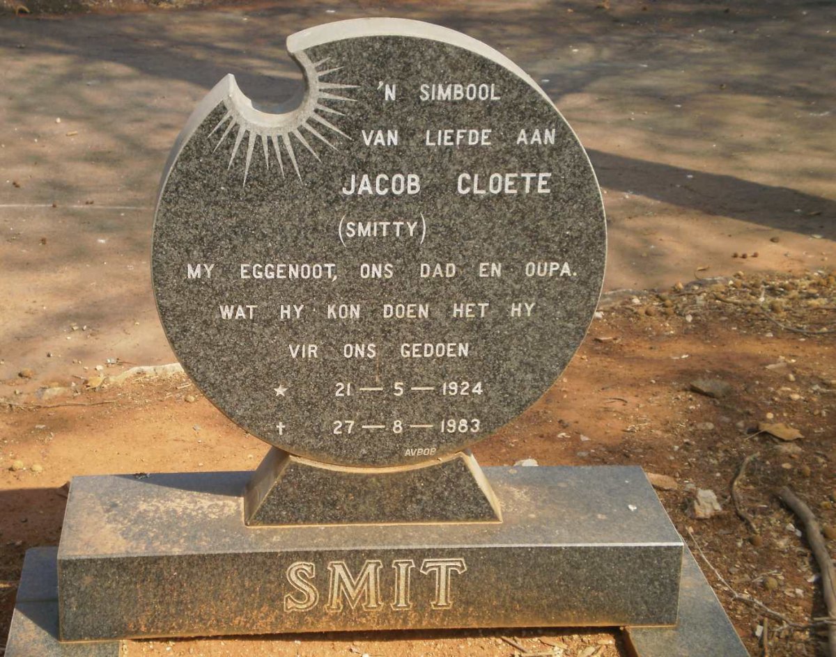 SMIT Jacob Cloete 1924-1983