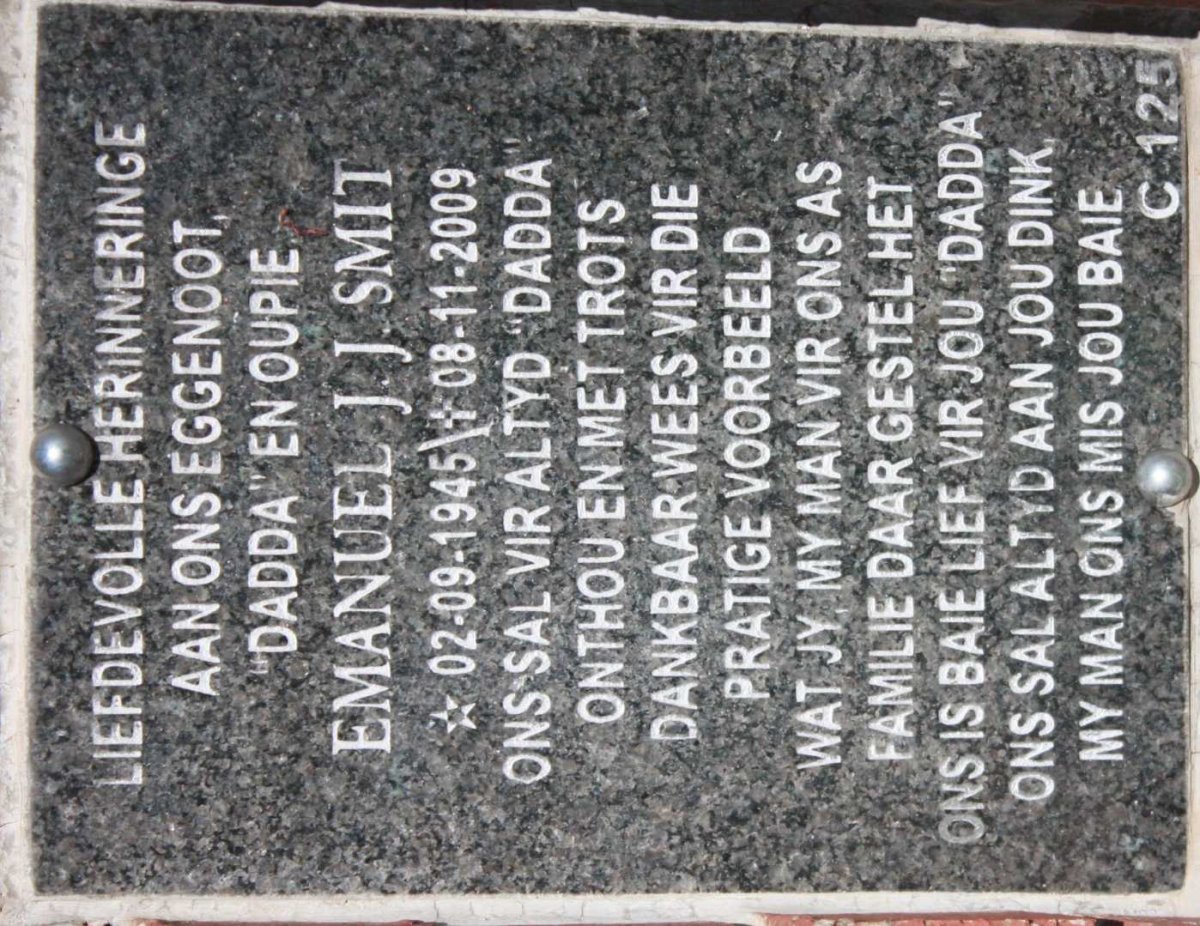 SMIT Emanuel J.J. 1945-2009