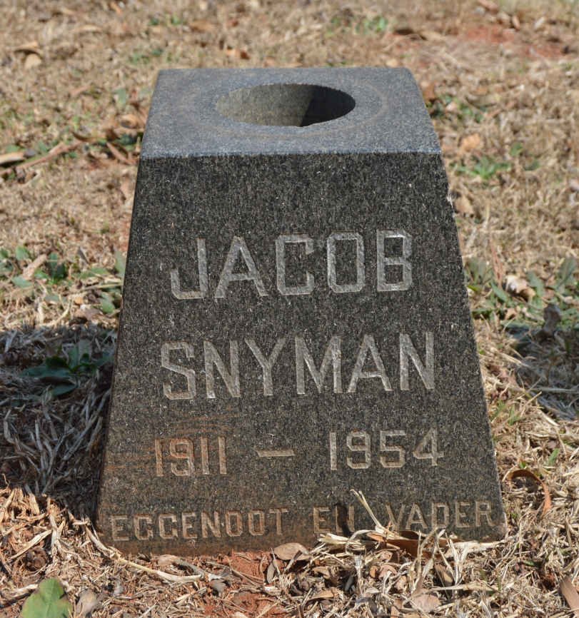 SNYMAN Jacob 1911-1954