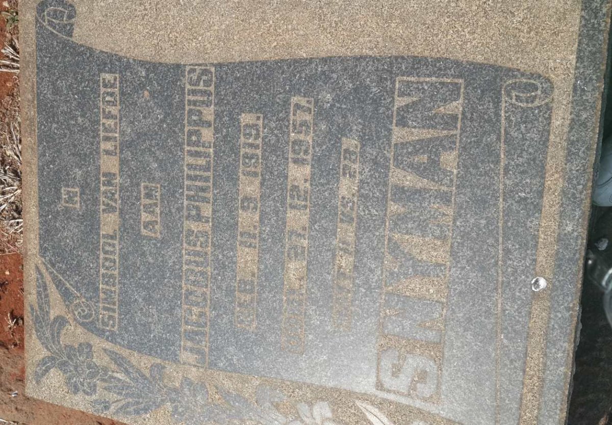 SNYMAN Jacobus Philippus 1919-1957