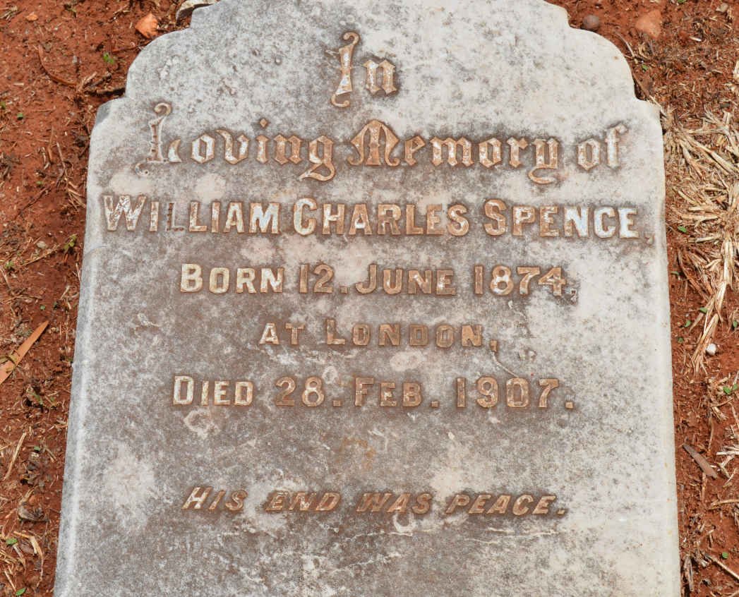 SPENCE William Charles 1874-1907