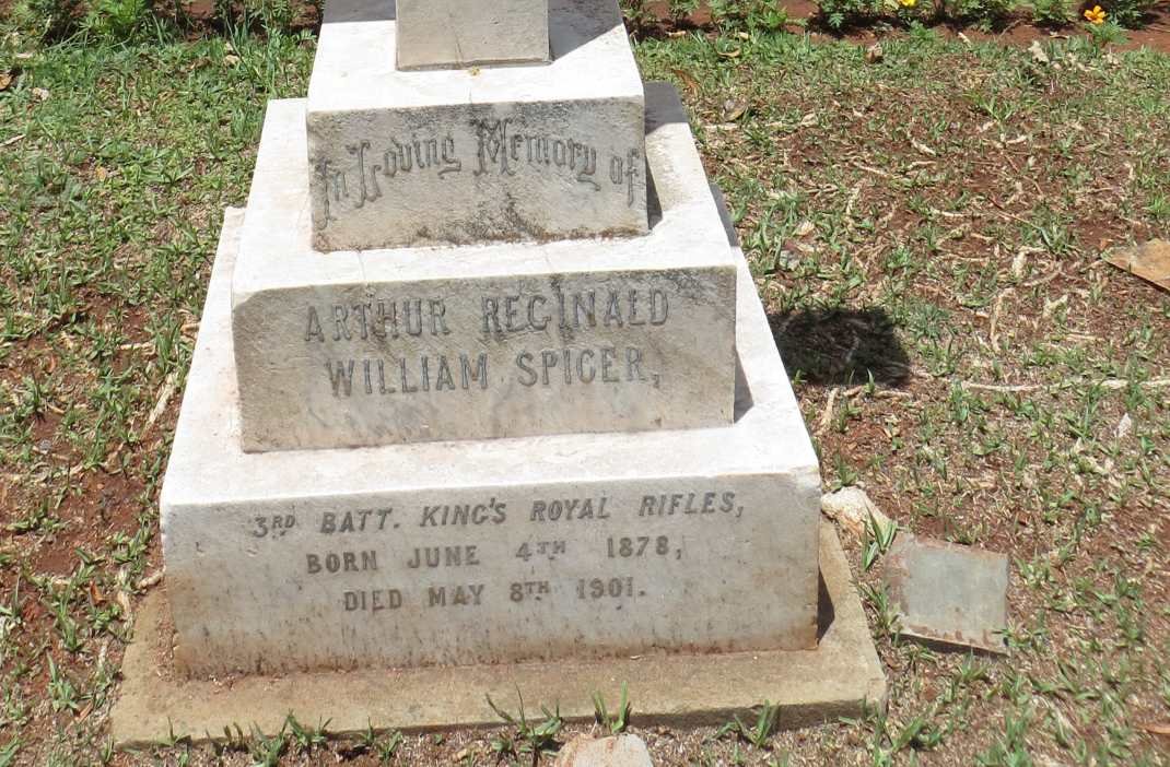 SPICER Arthur Reginald William 1878-1901