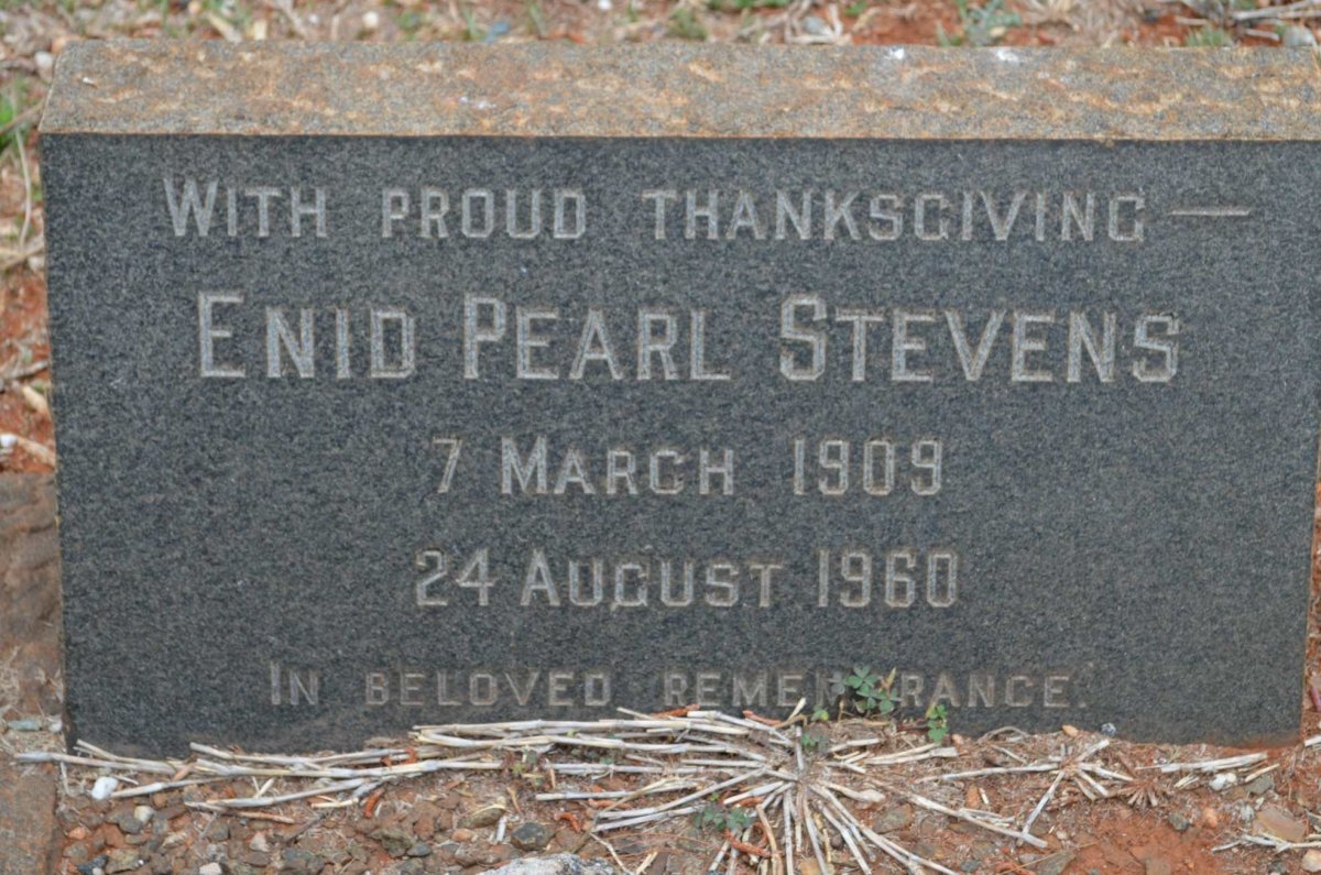 STEVENS Enid Pearl 1909-1960
