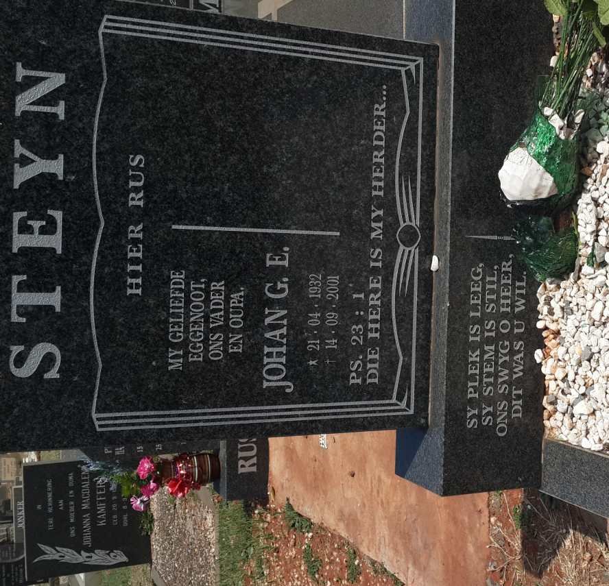 STEYN Johan G.E. 1932-2001