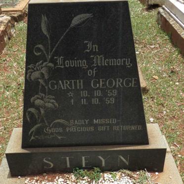 STEYN Garth George 1959-1959