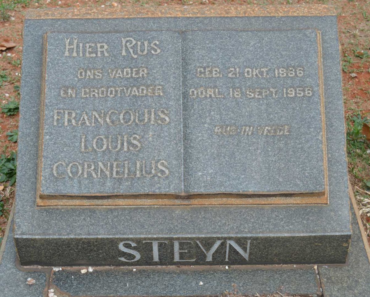 STEYN Francouis Louis Cornelius 1886-1956
