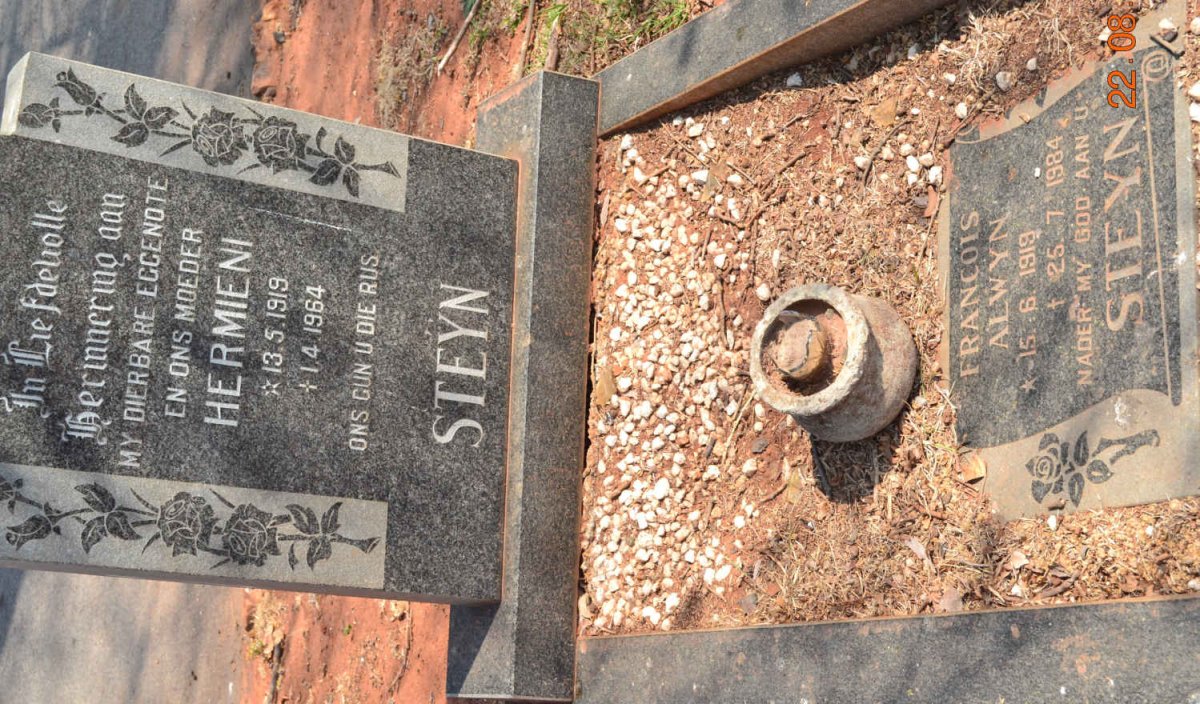 STEYN Francois Alwyn 1919-1964 &amp; Hermieni 1919-1984