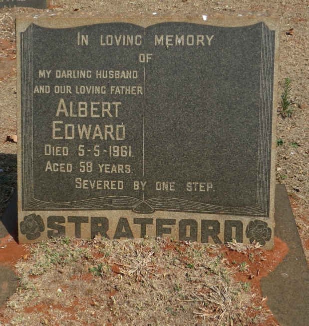 STRATFORD Albert Edward -1961