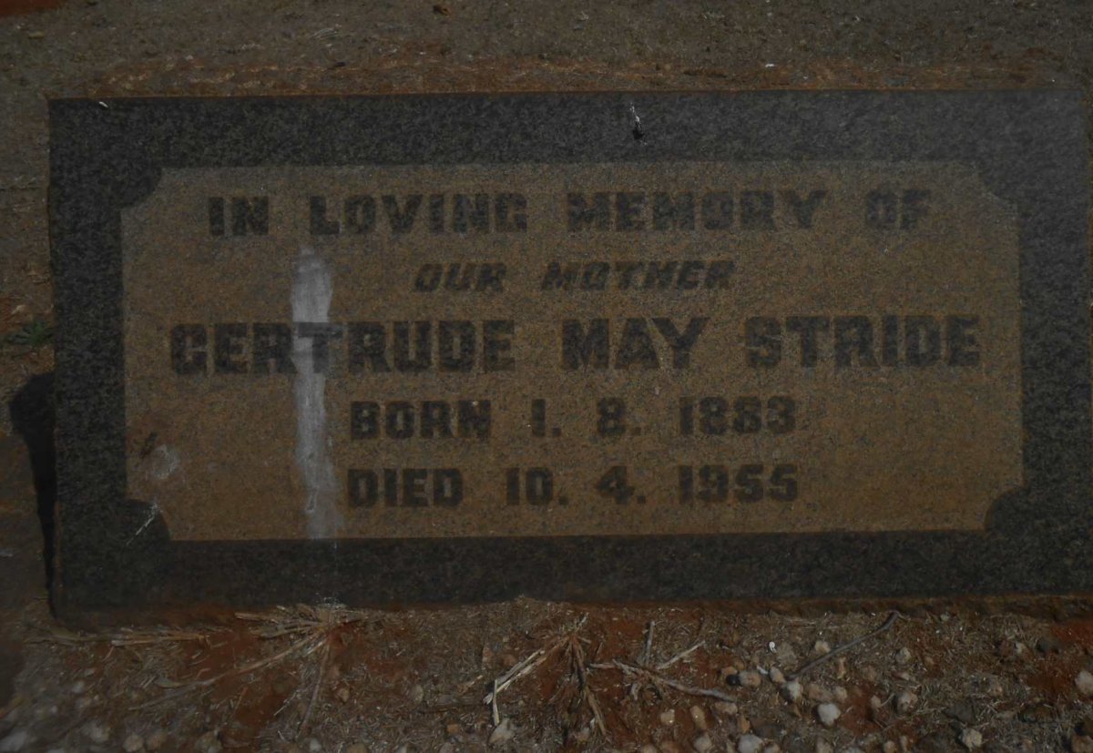 STRIDE Gertrude May 1883-1955