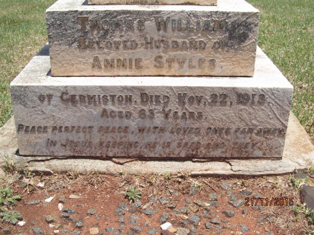STYLES Thomas William -1913