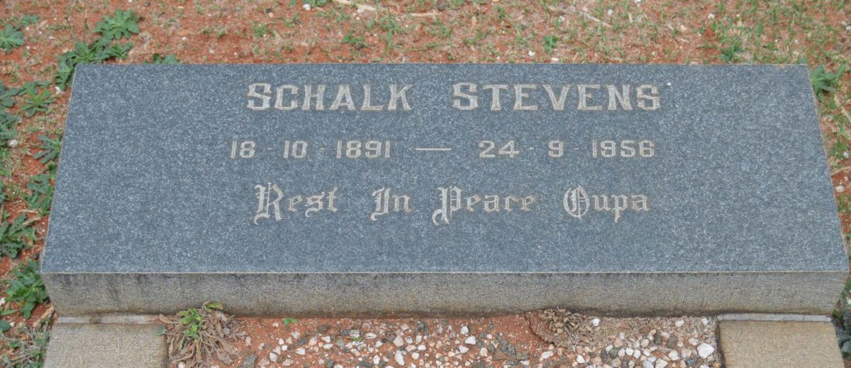 STEVENS Schalk 1891-1956