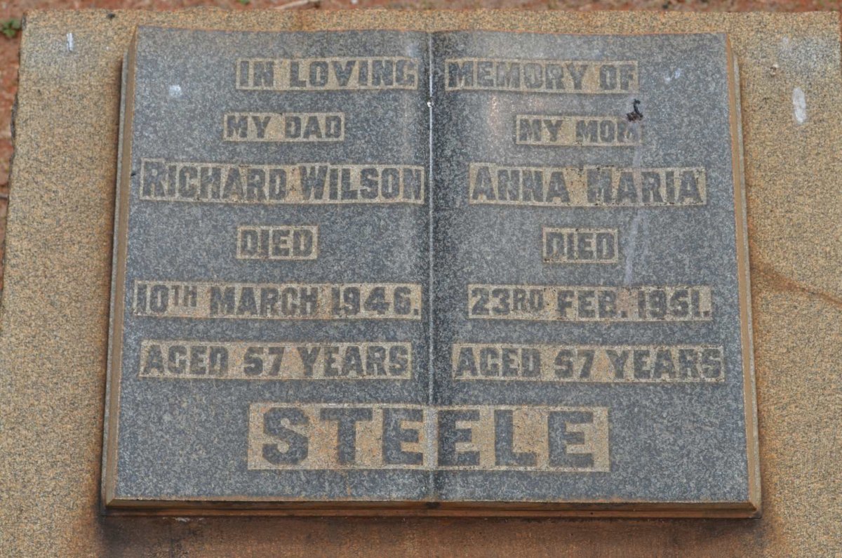 STEELE Richard Wilson -1946 &amp; Anna Maria -1951