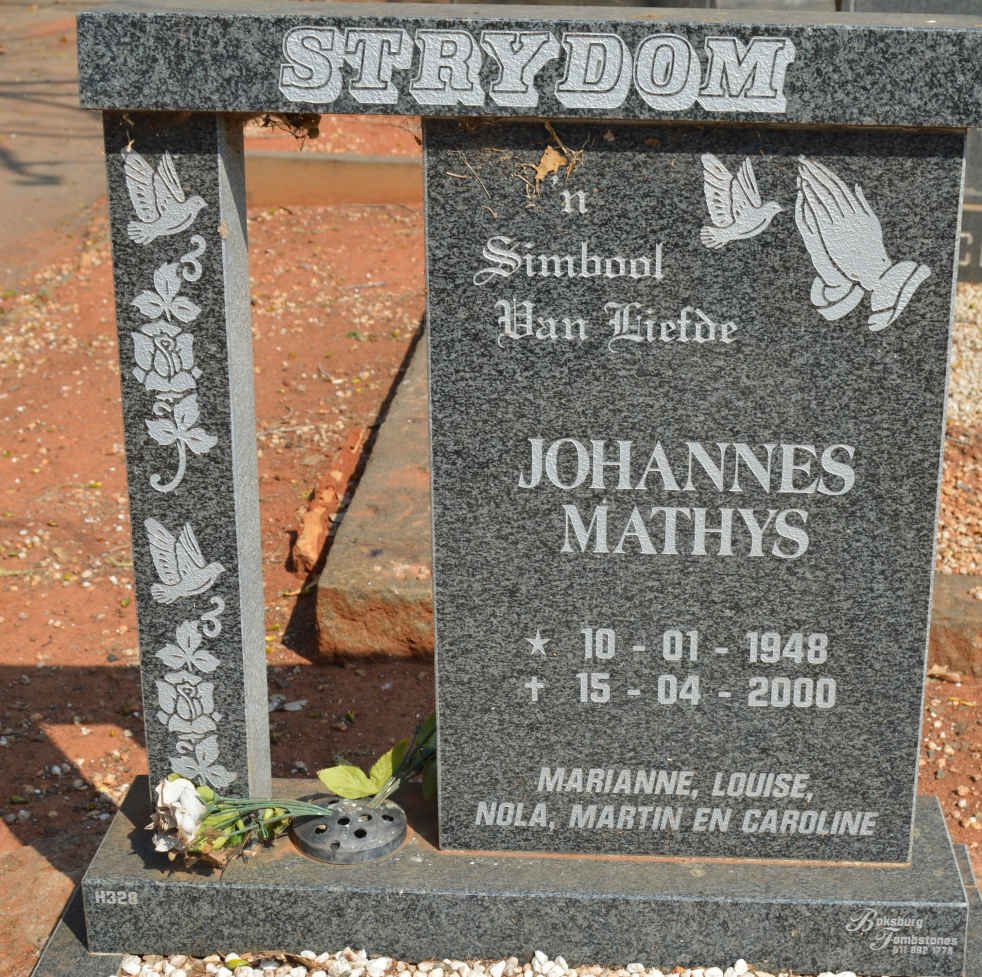 STRYDOM Johannes Mathys 1948-2000
