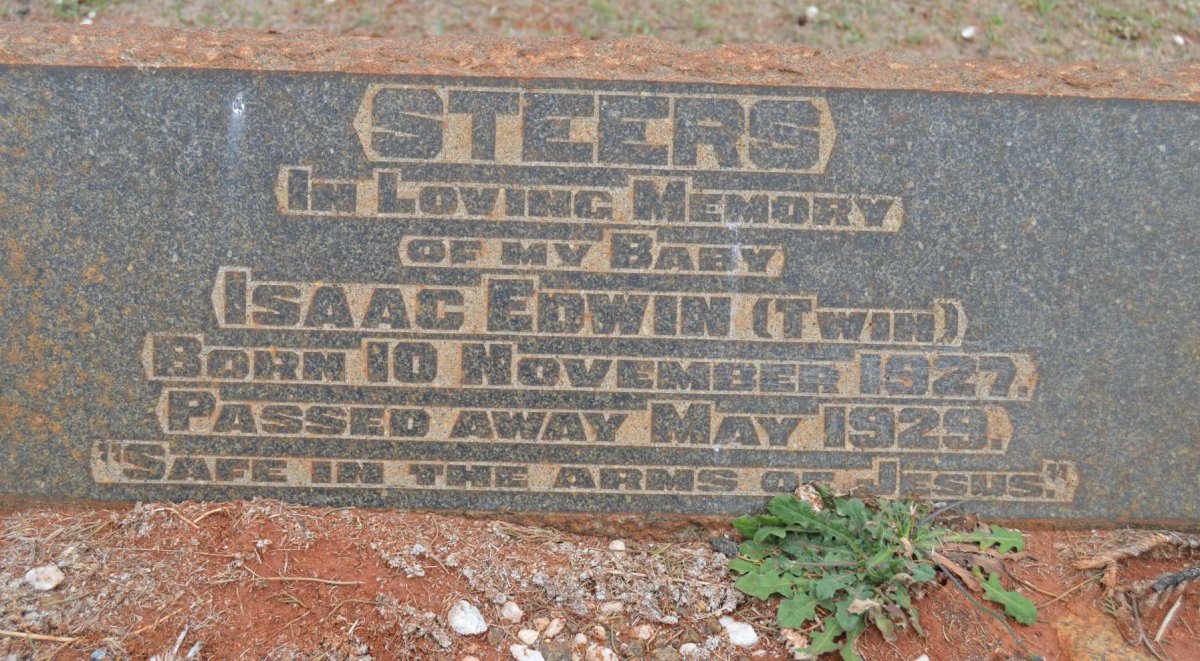 STEERS Isaac Edwin 1927-1929