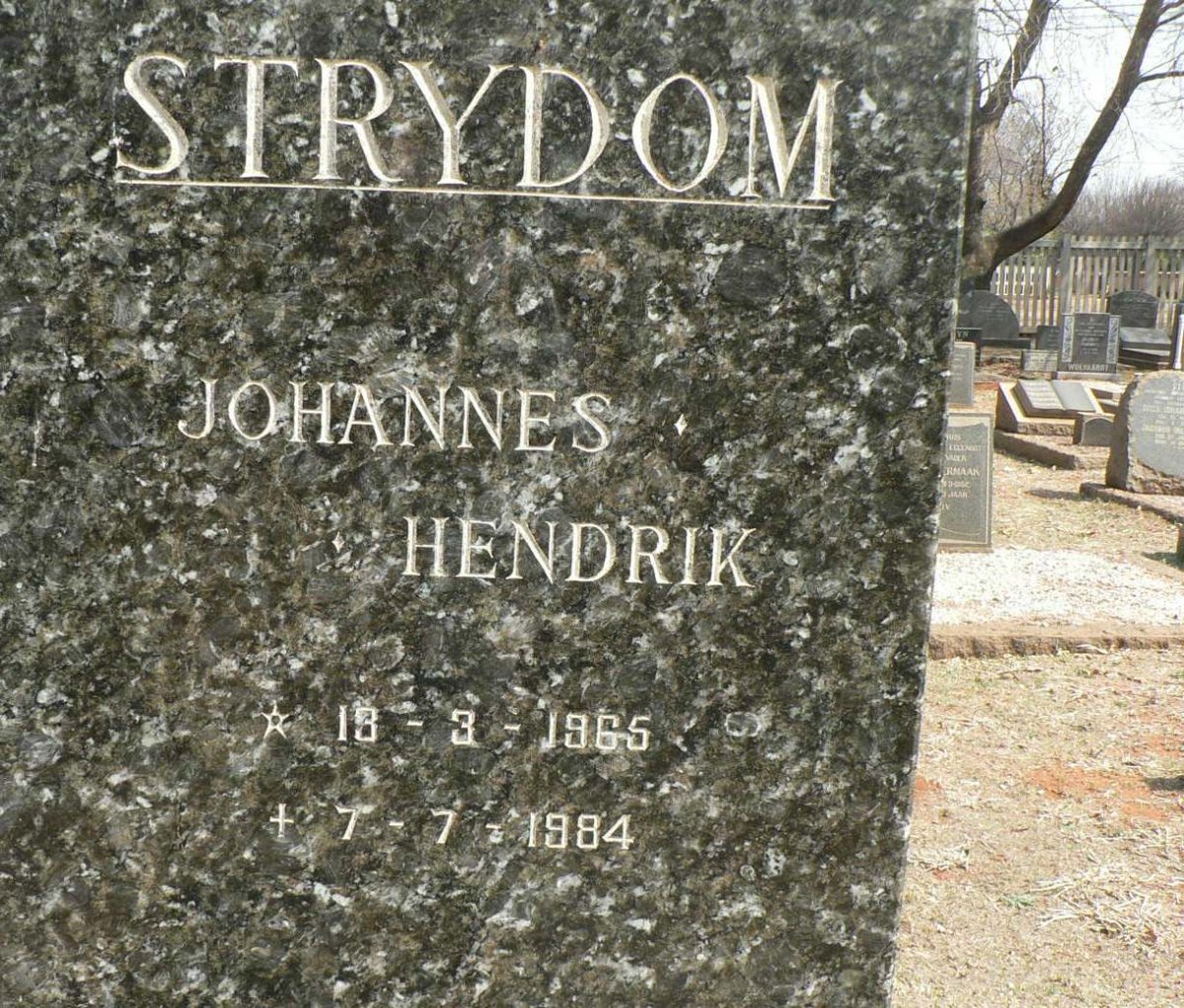 STRYDOM Johannes Hendrik 1965-1984
