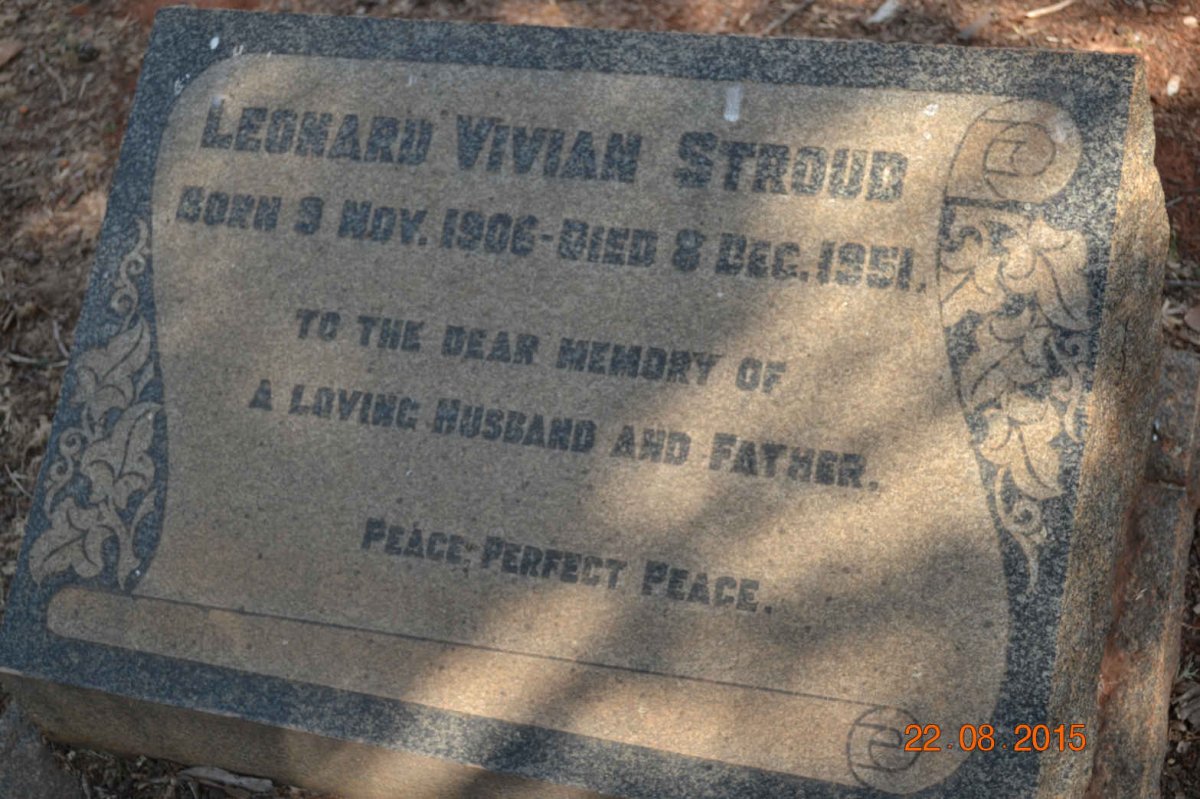 STROUD Leonard Vivian 1906-1951
