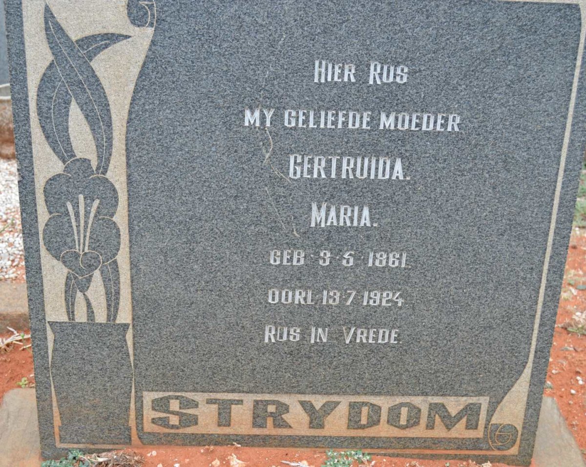 STRYDOM Gertruida Maria 1861-1924