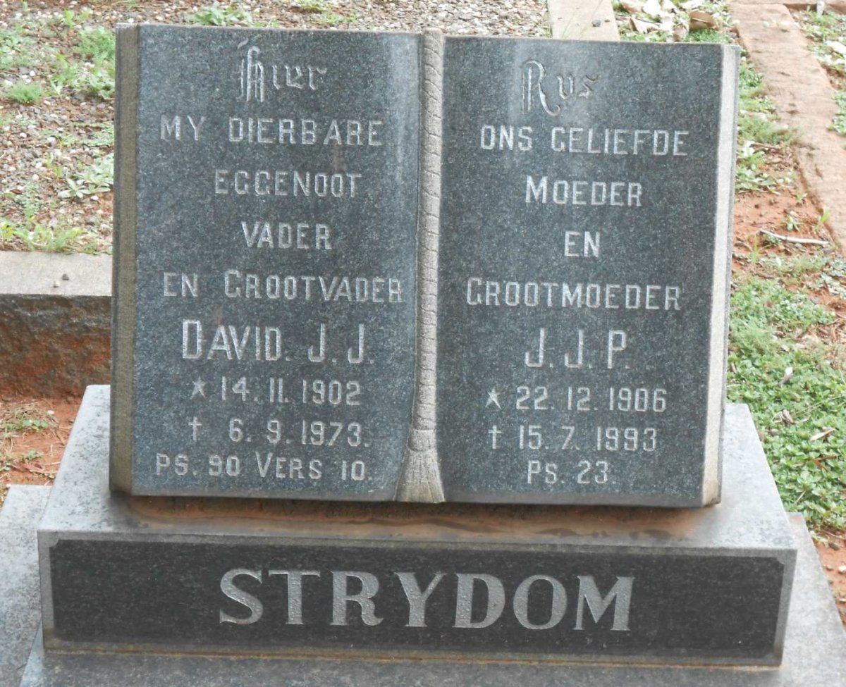 STRYDOM David J.J. 1902-1973 &amp; J.J.P. 1906-1993