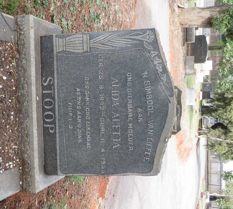 STOOP Alida Aletta 1882-1955
